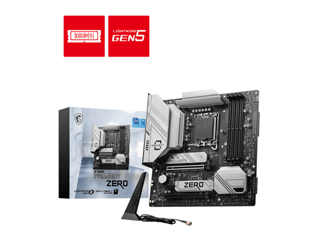 MSI B760M PROJECT ZERO Wi-Fi 6E
