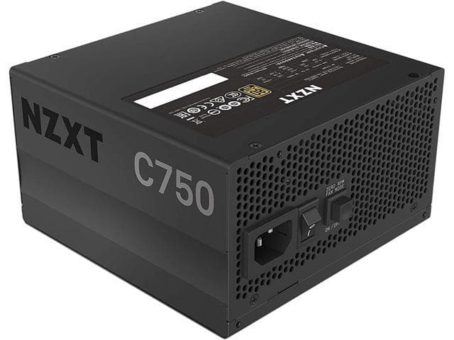NZXT C750 NP-C750M 750 Watt Certified Hybrid Silent Fan Control Fluid Dynamic Bearings Des