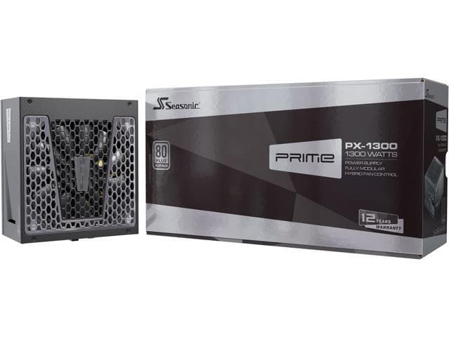 Seasonic PRIME , , 135mm FDB Fan w/Hybrid Fan Control, & EPS12V, Power On Self Tester, 12