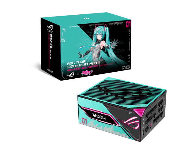 ASUS ROG Thor 1200W Platinum III Hatsune Miku Edition ( Certified, , GaN MOSFET, GPU-First