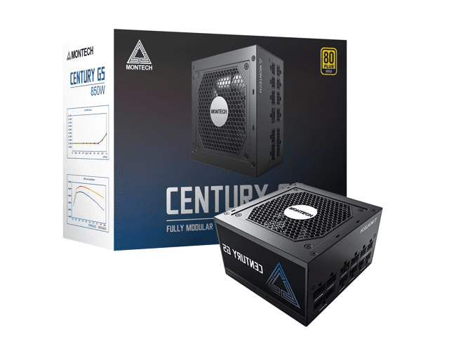 Montech CENTURY G5, 850 Watt, & PCIe Gen 5 Compliant, , Low Noise, Superior Full-Bridge LL