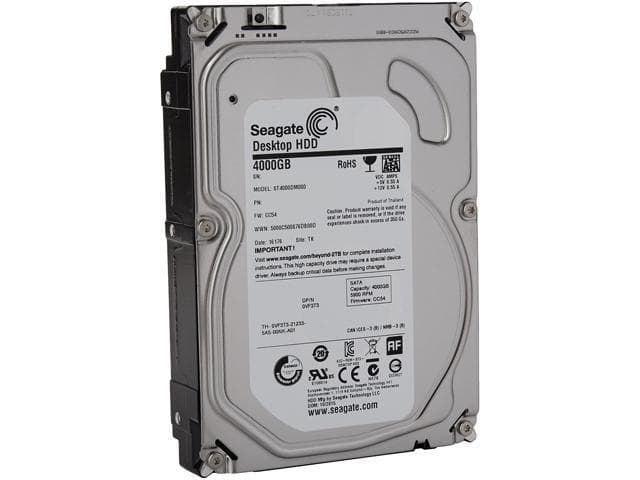 Seagate Desktop ST4000DM000 4TB 5900 RPM 64 MB