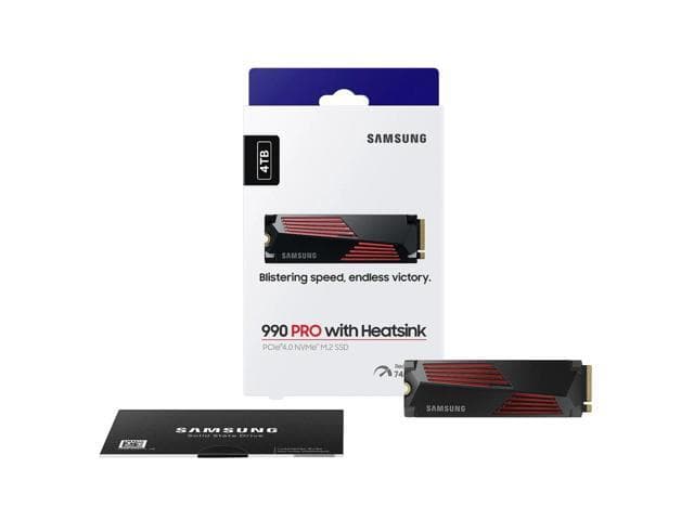 SAMSUNG 990 PRO w/ Heatsink Gaming Package 4TB
