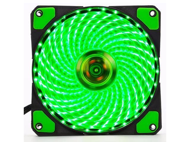 120 PC Computer 16dB Ultra Silent 33 LEDs Case Fan