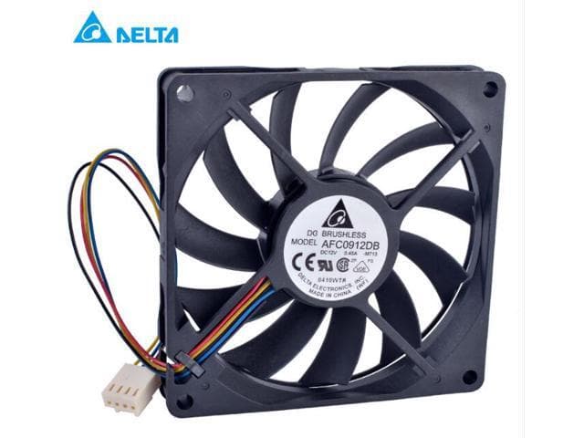 DELTA AFC0912DB 90mm fan 9015 90x90x15mm 12V 0.45A Double ball bearing 4 wire 4pin PWM com