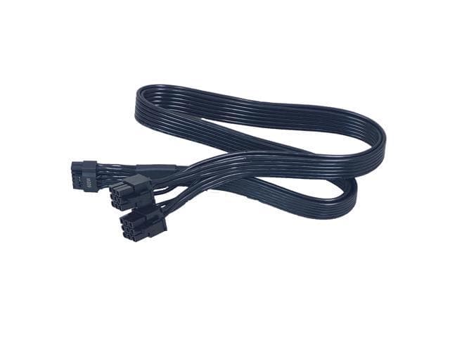 SUPER FLOWER 600W / Gen 5 12VHPWR Cable-Black-Fits LEADEX V GOLD & Platinum PRO, / LEADEX