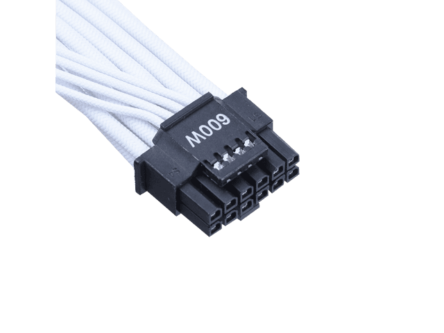 X-Enlazar Superior 600W (Gen 5.0) 12VHPWR Native Cable / White / to for RTX 50 Series / Me