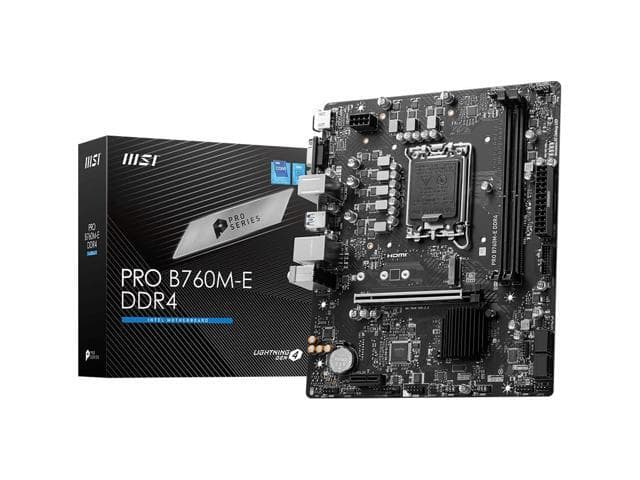MSI PRO B760M-E DDR4 gaming computer