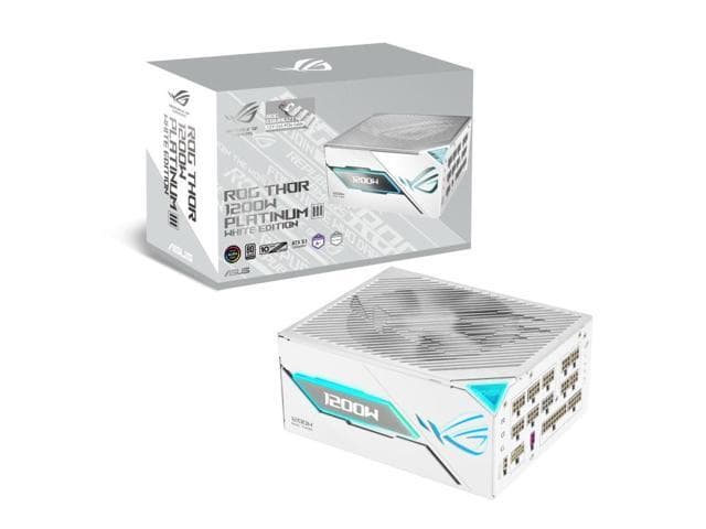 ASUS ROG Thor 1200W Platinum III ROG Equalizer White Edition (2026)( Certified, , GaN MOSF