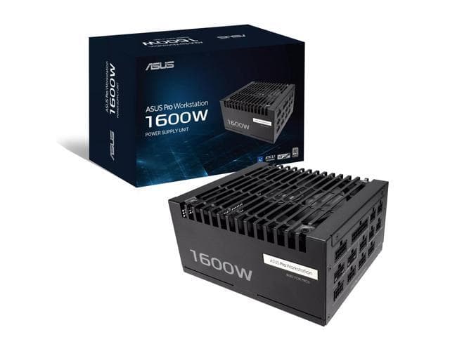 ASUS Pro WS 1600W Platinum , , , Compatible, Ready, 12V-2x6 Gold-Plated Connectors, Suppor