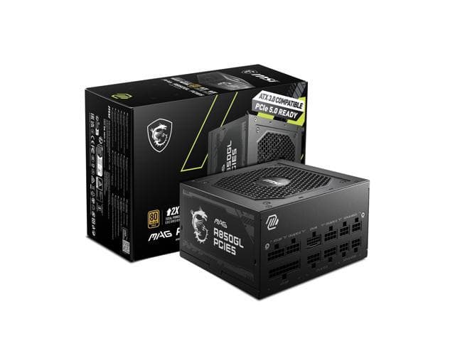 MAG A850GL , Compact Gaming , , & Ready, Native Dual-Color 12V-2x6 Cable