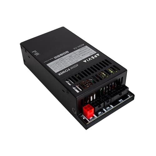 Apevia ITX-PFC400W Mini ITX/Flex ATX / 1U , Full Range Active PFC 90-264V, AC for POS AIO