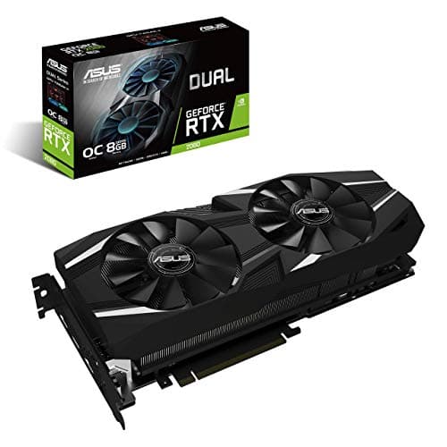 ASUS GeForce RTX 2080 O8G Dual-fan OC Edition GDDR6 HDMI DP 1.4 USB Type-C graphics card (