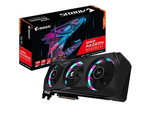 GIGABYTE AORUS Radeon RX 6700 XT Elite 12G Graphics Card, WINDFORCE 3X Cooling System, 12G