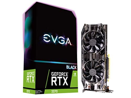 EVGA GeForce RTX 2070 Black GAMING,8GB GDDR6, Dual HDB Fans Graphics Card 08G-P4-1071-KR (