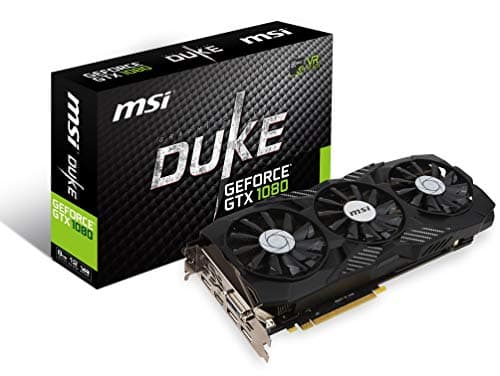 MSI Gaming GeForce GTX 1080 8GB GDDR5X SLI DirectX 12 VR Ready Graphics Card (GTX 1080 DUK