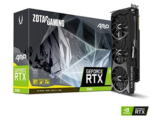 ZOTAC GAMING GeForce RTX 2080 AMP 8GB GDDR6 256-bit Gaming Graphics Card Triple Fan Metal