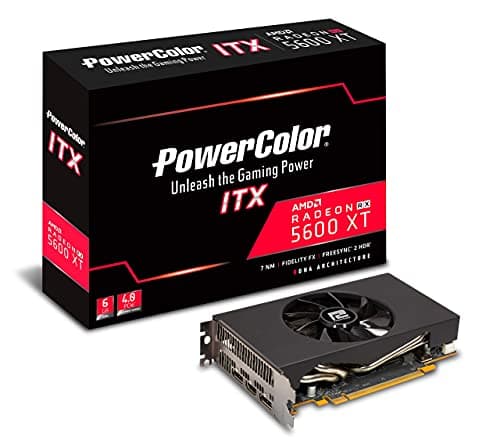 PowerColor Radeon RX 5600 XT ITX 6GB (AXRX 5600XT ITX 6GBD6-2DH) (Renewed)