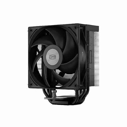 CPS RT500TC-BK 4.7 inch (120) Side Flow Cooler with 5 x 0.2 inch (6 mm) Diameter Direct