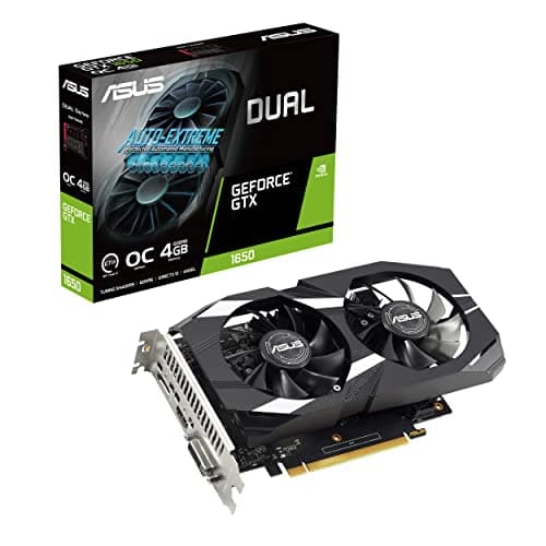 ASUS Dual GeForce® GTX 1650 V2 OC Edition 4GB GDDR6 (PCIE 3.0