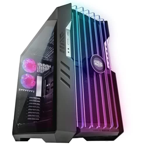 Cooler Master HAF 700 EVO E-ATX High Airflow PC Case, IRIS Customizable LCD .Breathable TG
