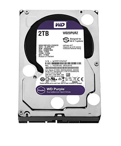 WD Purple Surveillance 2TB 5400 RPM 64 MB