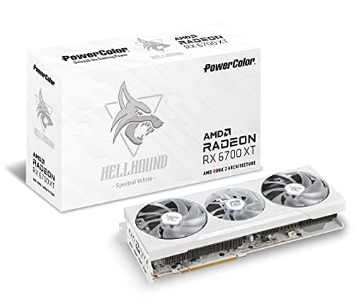 PowerColor Hellhound Spectral White AMD Radeon RX 6700 XT