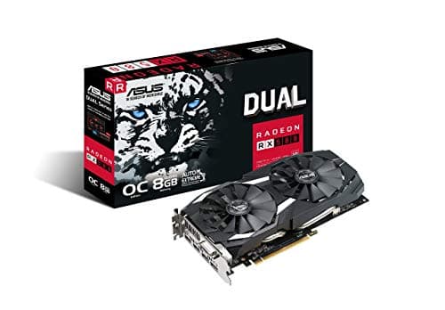 ASUS Radeon RX 580 8GB Dual-Fan OC Edition GDDR5 DP HDMI DVI VR Ready AMD Graphics Card (D