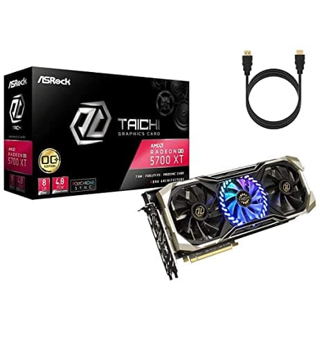 ASRock Radeon RX 5700 XT Taichi Triple Fans OC Video Graphics Card 8GB 256-Bit GDDR6