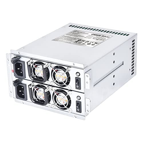 SilverStone Technology GM600 Silver Silver mini redundant , SST-GM600-S, TAA Compliant