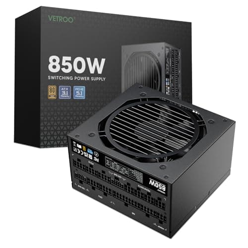 Vetroo Dual Ready, , Quiet Operation with 120mm FDB Fan, 10-Year Warranty - Black