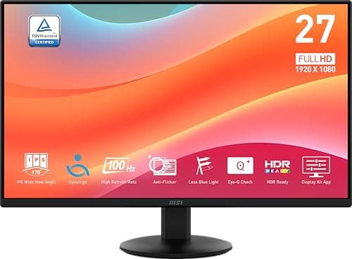 msi PRO MP242LE Computer , , , , , , 4-Side Slim Bezel , Black