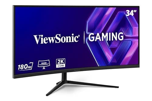 ViewSonic VX3418C-2K , and for Fast Gameplay, and for Smooth Visuals, Full Ergonomic Adjus