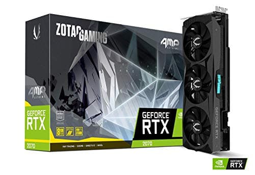 ZOTAC GAMING GeForce RTX 2070 AMP Extreme 8GB GDDR6 256-bit RGB LED Metal Wrap Backplate