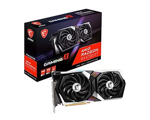 MSI Gaming Radeon RX 6700 XT 192-bit 12GB GDDR6 DP/HDMI Dual Torx 4.0 Fans FreeSync Direct