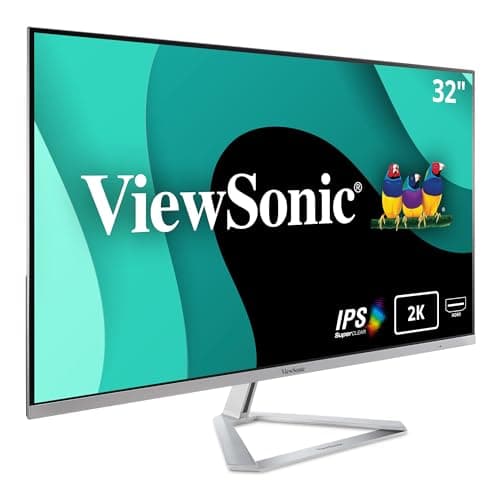 ViewSonic VX3276-2K-MHD , with Screen Split Capability and Technology for Home and Office