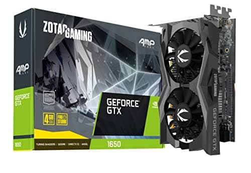 ZOTAC Gaming GeForce GTX 1650 AMP CORE 4GB GDDR6 128-bit Gaming Graphics Card, Super Compa