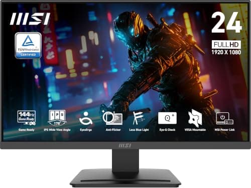 msi PRO MP243L E14 Gaming , , Free-Synch, Ready, , Port, , , 4-Side Slim Bezel, , Black