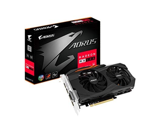 Gigabyte AORUS Radeon RX 580 4GB Graphic Cards GV-RX580AORUS-4GD (Renewed)