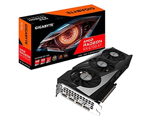 GIGABYTE Radeon RX 6700 XT Gaming OC 12G Graphics Card, WINDFORCE 3X Cooling System, 12GB