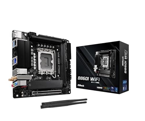 ASRock Intel Core Ultra B860 LGA1851 B860I WiFi 6E DDR5 8933 MHz 128GB M.2 Mini ITX Mother