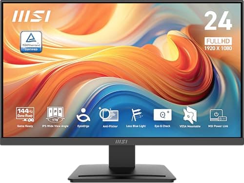 msi PRO MP243L E14 Gaming , , Free-Synch, Ready, , Port, , , 4-Side Slim Bezel, , Black