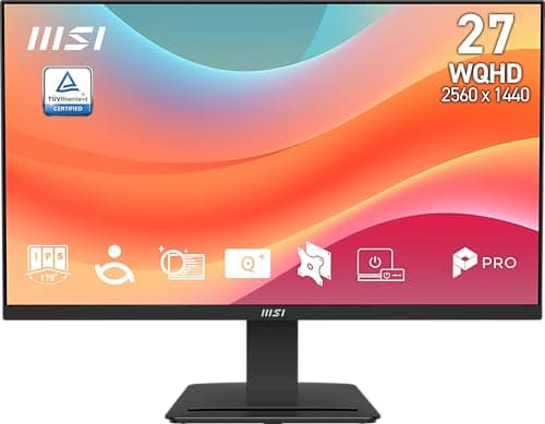 msi PRO MP273Q E7 , , , , Port, , , Speaker, , Black