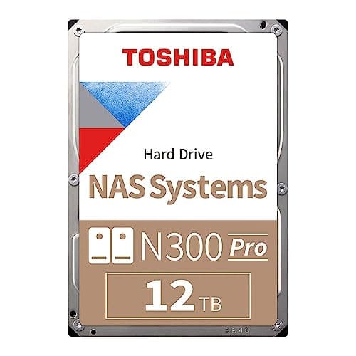 Toshiba N300 PRO 12TB Large-Sized Business NAS (up to 24 bays) 7200 RPM 512 MB