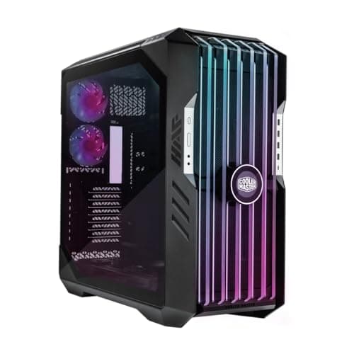 Cooler Master HAF 700 EVO E-ATX High Airflow PC Case, IRIS Customizable LCD .Breathable TG