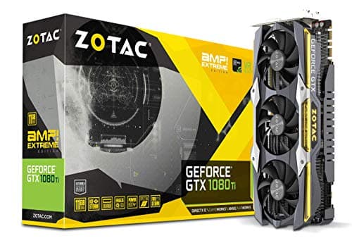 ZOTAC GeForce GTX 1080 Ti AMP Extreme 11GB GDDR5X 352-bit PCIe 3.0 Gaming Graphics Card VR