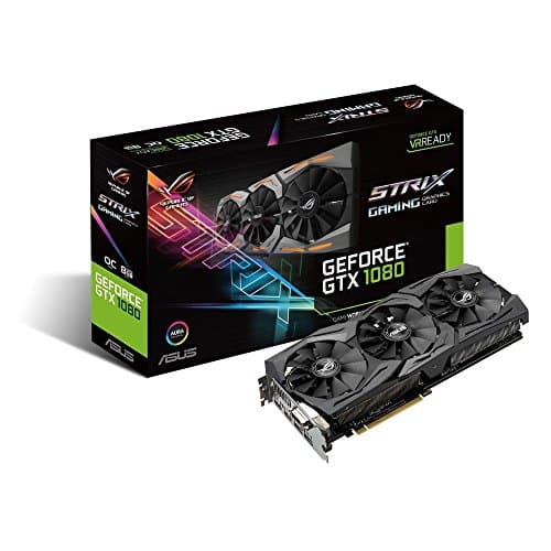 ASUS GeForce GTX 1080 8GB ROG Strix Graphics Card (STRIX-GTX1080-8G-GAMING) (Renewed)