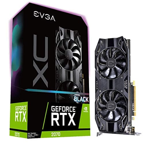 EVGA RTX 2070 XC Black Edition Gaming Graphic Cards 08G-P4-1171-KR (Renewed)
