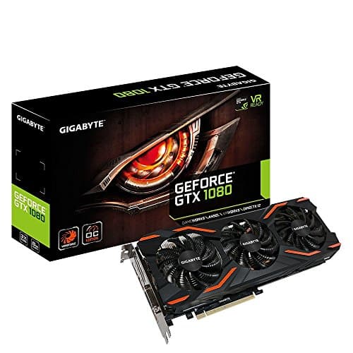 Gigabyte GeForce GTX 1080 Windforce OC GV-N1080WF3OC-8GD (Renewed)