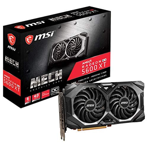 MSI Gaming Radeon RX 5600 XT Boost Clock: 1600 MHz 192-bit 6GB GDDR6 DP/HDMI Dual Torx 3.0